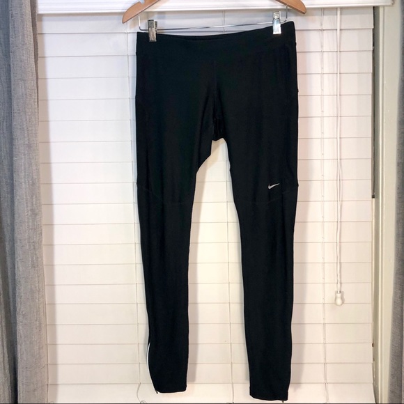 Nike Dri-Fit Black Running Pants Leggings Gym - Picture 5 of 8